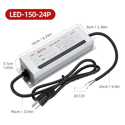 24 Volt LED Driver 150 Watts Power Supply Waterproof IP68 Low Voltage - Image 4