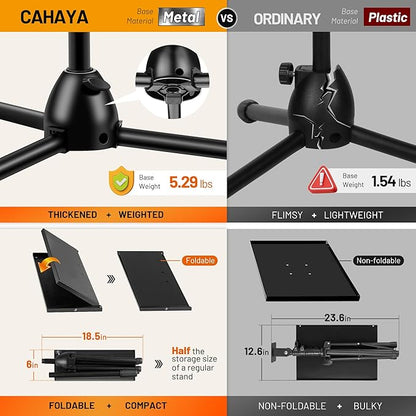 CAHAYA Projector Tripod Adjustable Height: 35.4to 51.2In Foldable Heavy Duty - Image 2