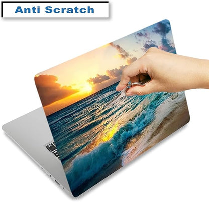 Laptop Skin Sticker Decal, Decorative Removable, Sunset Beach - Image 3