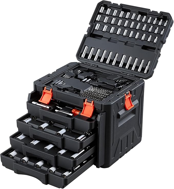 VEVOR Mechanics Tool Set, 256-Piece Mechanic Tool Kit, 1/4 in, 3/8 in, and 1/2 - Image 10