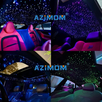 AZIMOM 6W Bluetooth/APP Control RGBW Fiber Optic Lights Star Ceiling Kit Sensor - Image 6