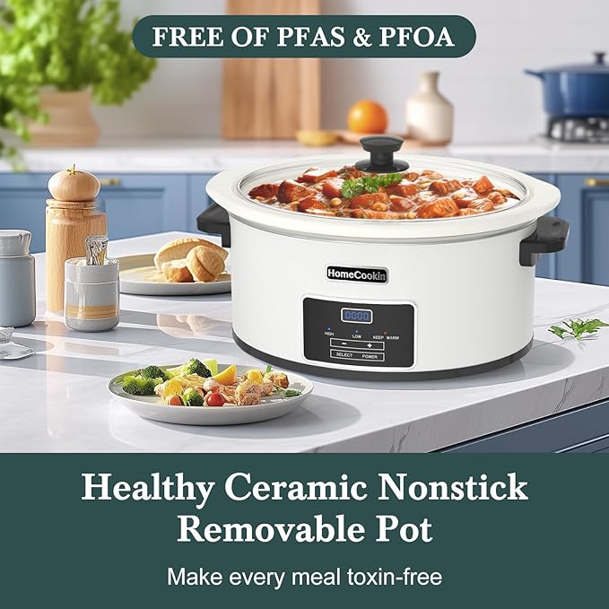 HOMECOOKIN 7-Quart Programmable Slow Cooker - Image 6
