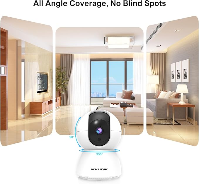 2.4&5GHz WiFi Indoor Security Camera, 2K/3MP Camera - Image 4