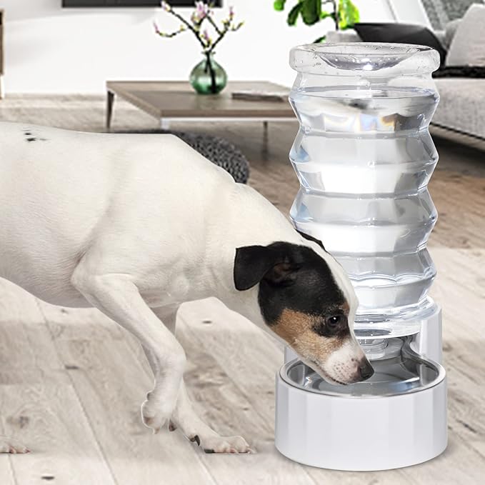 RIZZARI Large Gravity Water Dispenser: 8L Auto-Refill Stainless Steel Dog Water - Image 8
