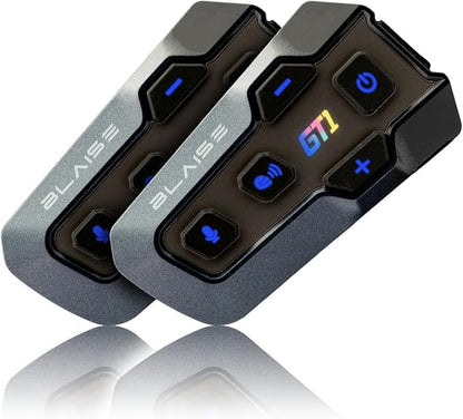 Logto Blasie GT1 Motorcycle Helmet Bluetooth Headset Intercom 2 Riders Music by LOGTO
