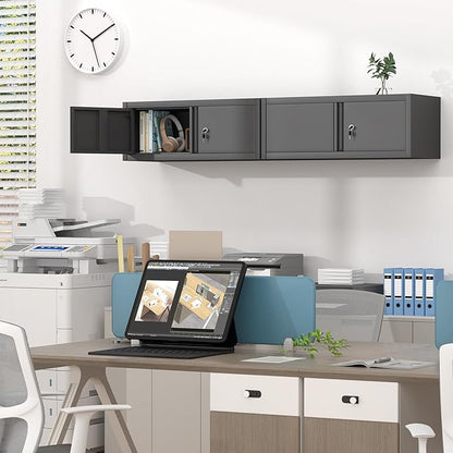 GREATMEET Metal Garage Storage Cabinets, Lockable Storage Cabinet - Image 4