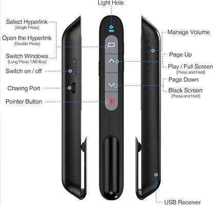 DinoFire USB C Rechargeable Presentation Remote - Image 7
