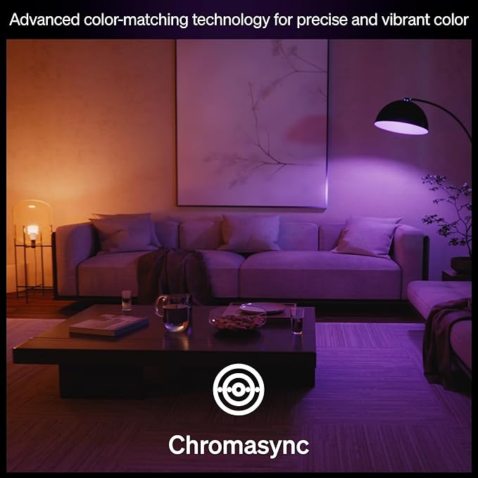 Philips Hue Smart LED A19 Bulb, E26 Base, Full Spectrum Light 1000K-20000K - Image 6