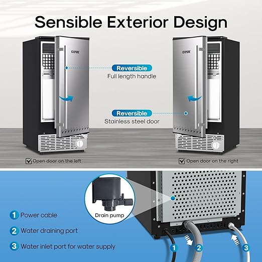 ICEPURE 15" Under Counter Ice Maker - Image 8