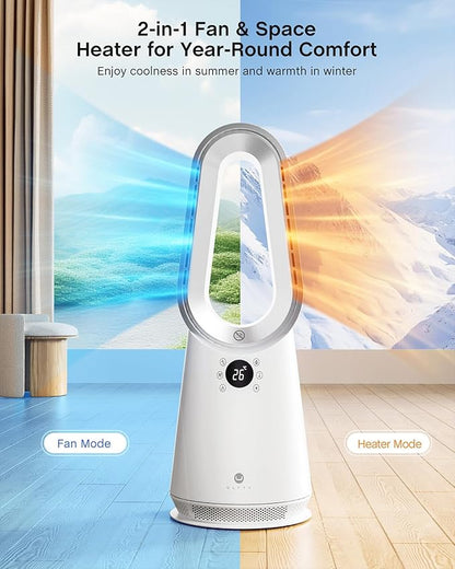 ULTTY Space Heater, Portable Electric Heaters and Cooler Fan Combo - Image 2