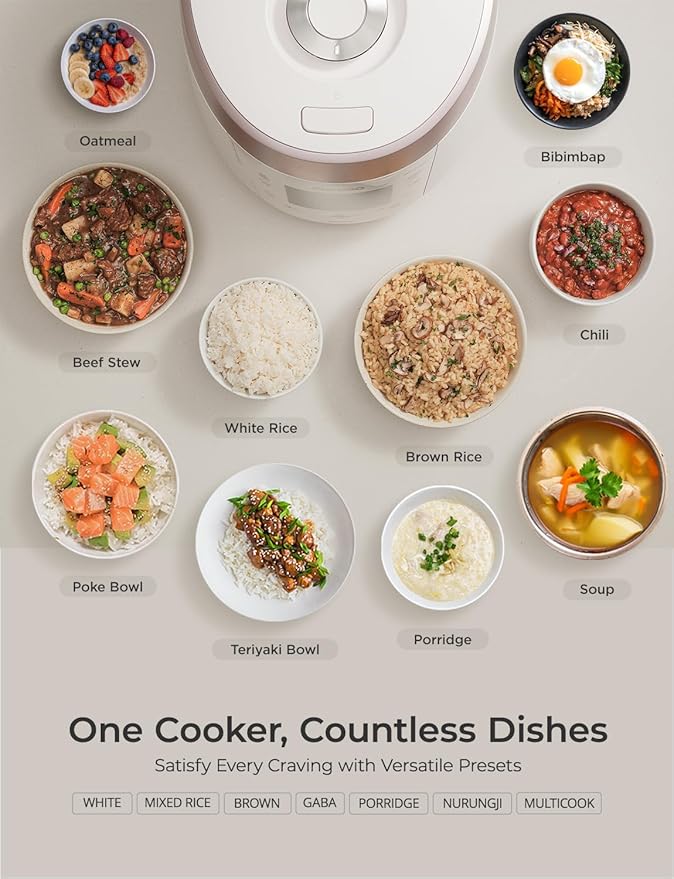 CUCKOO High Pressure Rice Cooker 10-Cup Uncooked / 20-Cup Cooked - Image 3