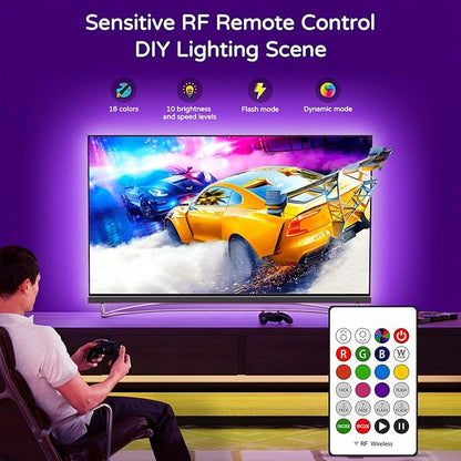 HAMLITE TV Backlight 55 inch, 11.5Ft Led Strip Lights USB Powered - Image 4
