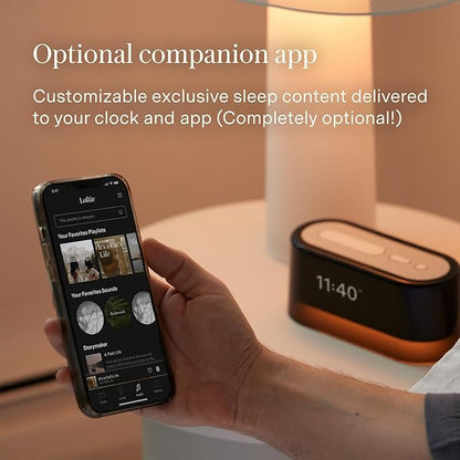 Loftie Alarm Clock with Sound Machine – Smart Alarm Clock with Light, Night - Image 3