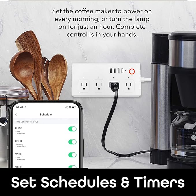 Smart Power Strip, UseeLink WiFi Surge Protector Compatible - Image 6