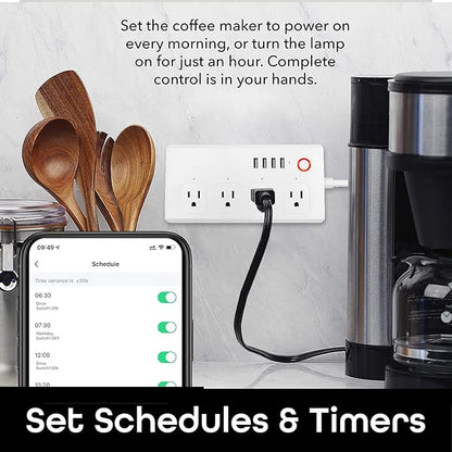 Smart Power Strip, UseeLink WiFi Surge Protector Compatible - Image 6