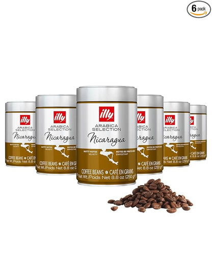 illy Whole Bean Coffee, Nicaragua Single Origin Medium Roast, 100% Arabica by illy