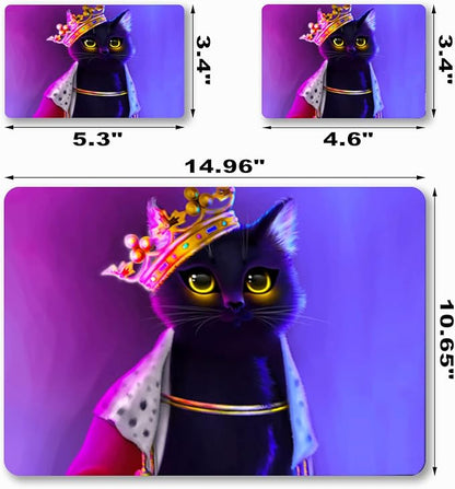 Laptop Skin Sticker Decal, Decorative Waterproof Removable, Cat Princess - Image 7