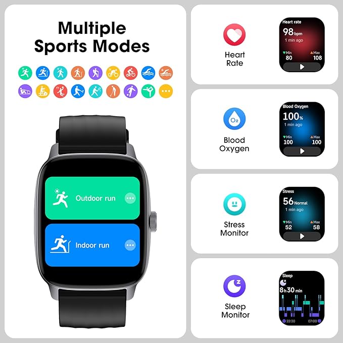 Pedometer Watch No APP/Phone Required, Waterproof Fitness Tracker Watch - Image 4