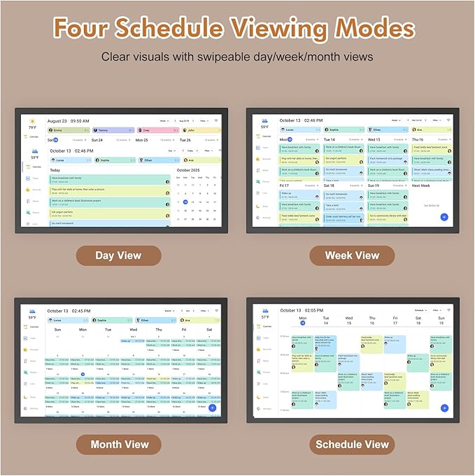 Smart Digital Calendar Chore Chart-for-Family-Planner - Image 9