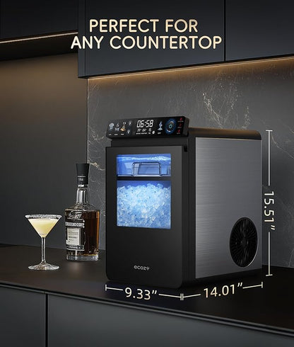 ecozy Smart Nugget Ice Maker Countertop, First Full-Color Smart Panel Ice - Image 9