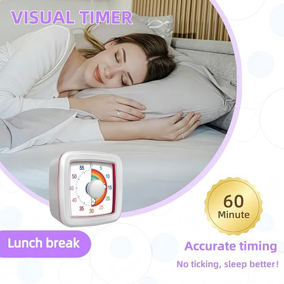 Visual Timer for Kids Adults, 60-Minute Countdown Timer for Classroom, Pomodoro - Image 2