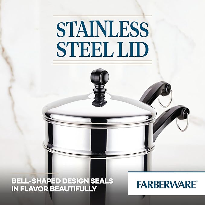 Farberware Classic Stainless Series 2-Quart Covered Double Boiler - Image 6