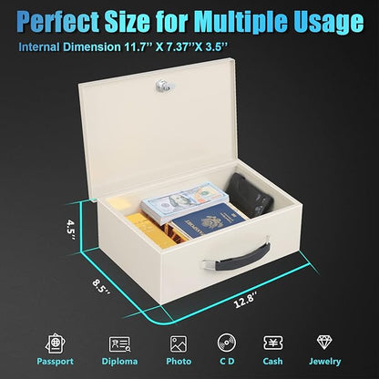 xydled Fire Resistant Safe Fire Safe Box - Image 5