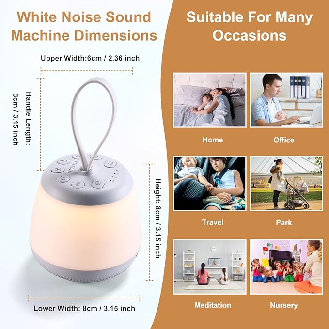 Upgraded Travel White Noise Sound Machine - Image 3