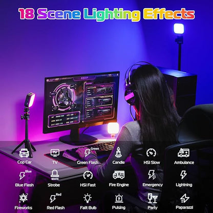 ULANZI U60 RGB Video Lights Black LED Camera Light 360° Full Color Portable - Image 6