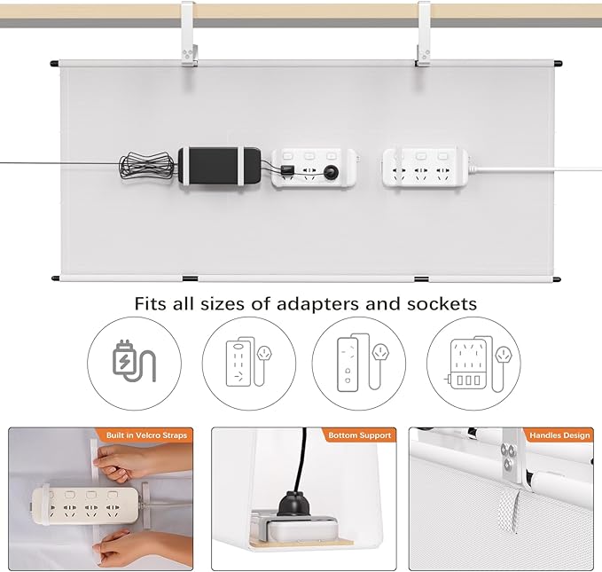 Under Desk Cable Management Tray - Image 2