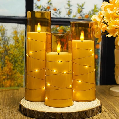 Flickering Flameless LED Candles, Battery Operated Candles 9 Pcs - Image 4
