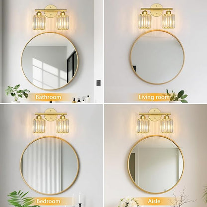 FDPBY Modern 2 Light Crystal Vanity Light, Compatible - Image 4
