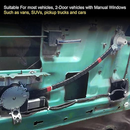 JDMSPEED New Universal Electric Power Window Lift Regulator Conversion Kit - Image 3