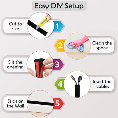 Rubber Bond TV Cord Hider Cable Protector - Image 7