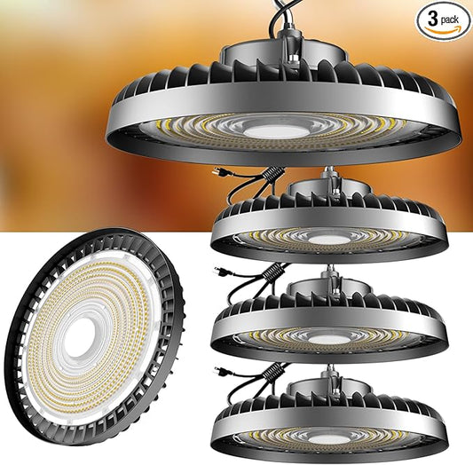 ACOHOOK 500W LED High Bay Light AC100-277V High Bay LED Light 5000K 75000LM UFO by ACOHOOKCommittedToProvidingCost-EffectiveProductsQualityServices