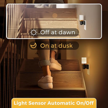 L LOHAS LED Night Light, 2 Pack Night Lights Plug into Wall, Dimmable Nightlight - Image 4