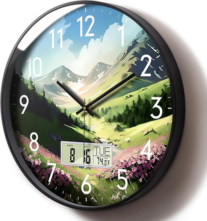 SCOAGE Digital Large Display Silent Wall Clock by SCOAGE