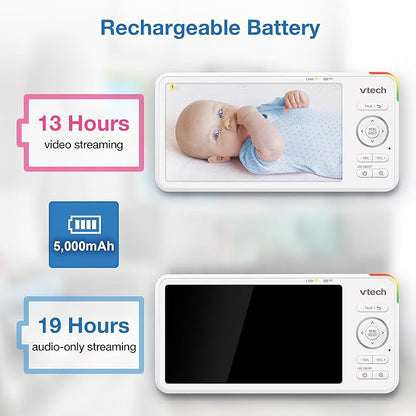 VTech 5.5" IPS Screen 720P Video Baby Monitor - Image 4