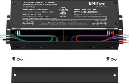 EMITEVER Dimmable Led Driver, 150W AC 110V-277V to DC 24V Transformer, 5-in-1 - Image 2