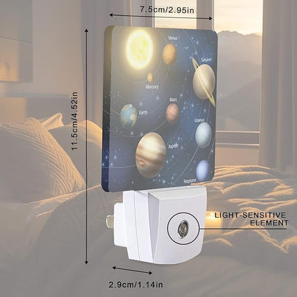 Smoaffly Planet Solar System Universe Galaxy Space Night Light Plug-in LED - Image 4