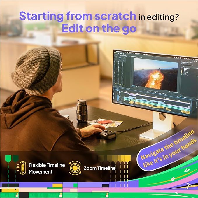 TourBox Lite - Editing Keyboard Compact, Artists Go-to Drawing Macro Keypad - Image 6
