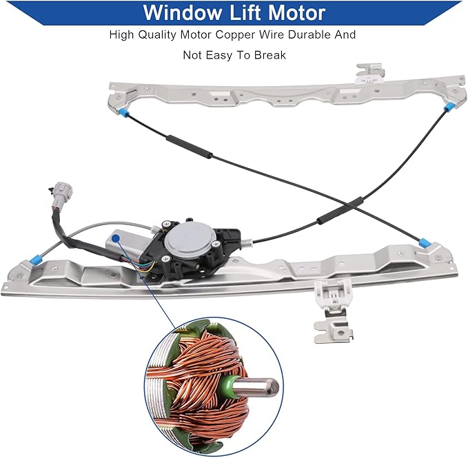 Obaee 748-524 Front Left Driver Side Power Window Lift Regulator - Image 4