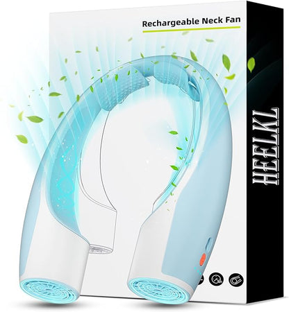 AI Neck Fan, 4 Speeds Adjustable Portable Personal Fan Rechargeable, 4000 mAh by Unknown