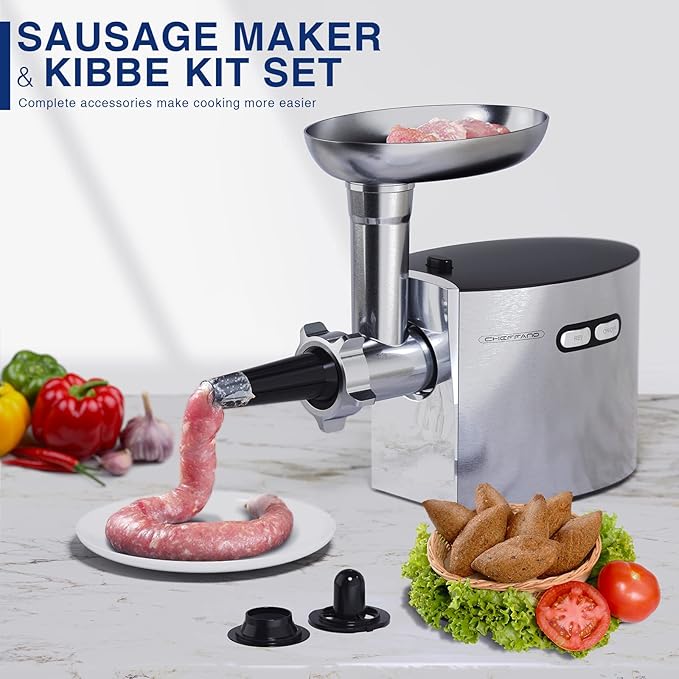 CHEFFANO Meat Grinder, 2600W Max Stainless Steel Meat Grinder Electric - Image 3