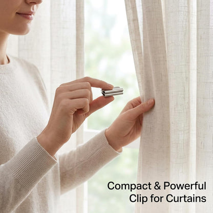 10 Pcs 5 Pairs 2026 New Magnetic Curtain Clips, Curtain Clips to Hold Curtains Closed, Curtain Magnets Closure for Home Decor, Set of 10 Magnetic Curtain Holders
