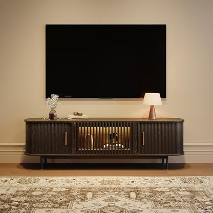 POVISON Sliding Tambour Door TV Stand - Image 2