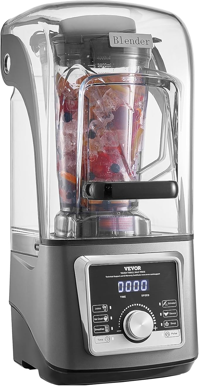 VEVOR Professional Blender for Smoothies, 118 oz 1400W, - Image 12