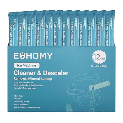 EUHOMY Ice Maker Cleaner & Descaler | 12 Use & Individually Packed by EUHOMY