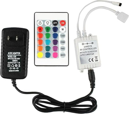 GALYGG 24 Key LED Strip Lights IR Remote Controller, Wireless Rectifier Control by Betorcy