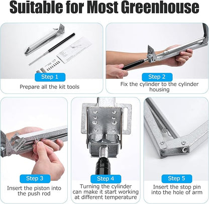 CHANGE MOORE Auto Vent Opener Automatic Greenhouse Window Opener Roof Vent - Image 6